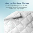 thumbnail image 3 of ViscoSoft All Seasons Down Alternative Comforter Queen/Short Queen Size - Breathable Premium Reversible Microfiber White Duvet Cover Insert, 3 of 13