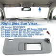 thumbnail image 2 of Parasoles del lado derecho de Unique Bargains para BMW 3 Series E90 Sedan 2005-2008, sombra de protección solar frontal derecha, reemplaza No. 51167252010, ensamblaje de parasol de automóvil gris, 2 of 7