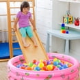 thumbnail image 5 of Inflatable Kiddie Pool Cartoon Patterns Small Inflatable Pool for Kids, Summer Fun Paddling Pool 31.50 x 13.78inch Inflatable Kiddie Pool Swimming Pool Pit Ball Pool (Pink), 5 of 8