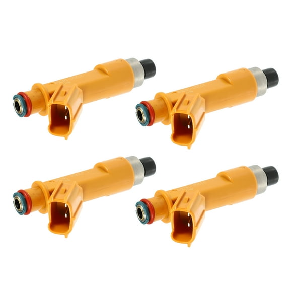 4pcs Car Fuel Injector Nozzle Replace for Toyota Camry 2.4L 2003-2010 Orange