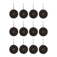 thumbnail image 1 of 12 piezas Cortinas de ducha, decorativos, livianos, convenientes, para la revestimiento de ducha, decoración de baño de baño, anillos de cortina de Negro, 1 of 8