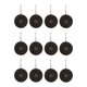thumbnail image 1 of 12 ganchos para cortina de ducha, prácticos para el revestimiento de la cortina de ducha, fáciles de usar en el baño. Negro, 1 of 9