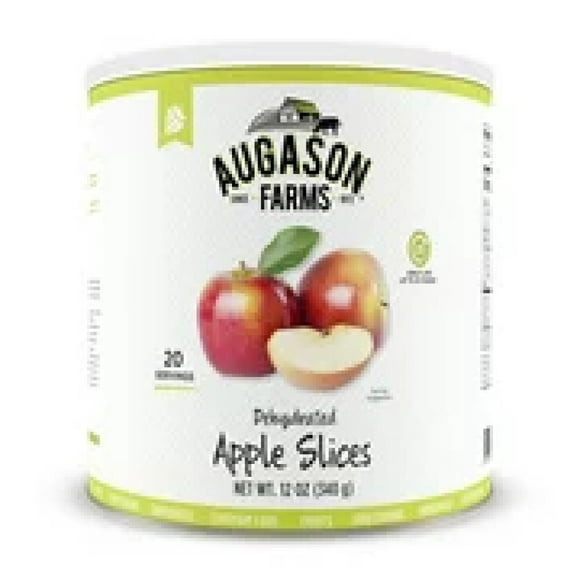 Augason Farms Dehydrated Apple Slices, 20 Servings, 12 oz. (Pack of 3)
