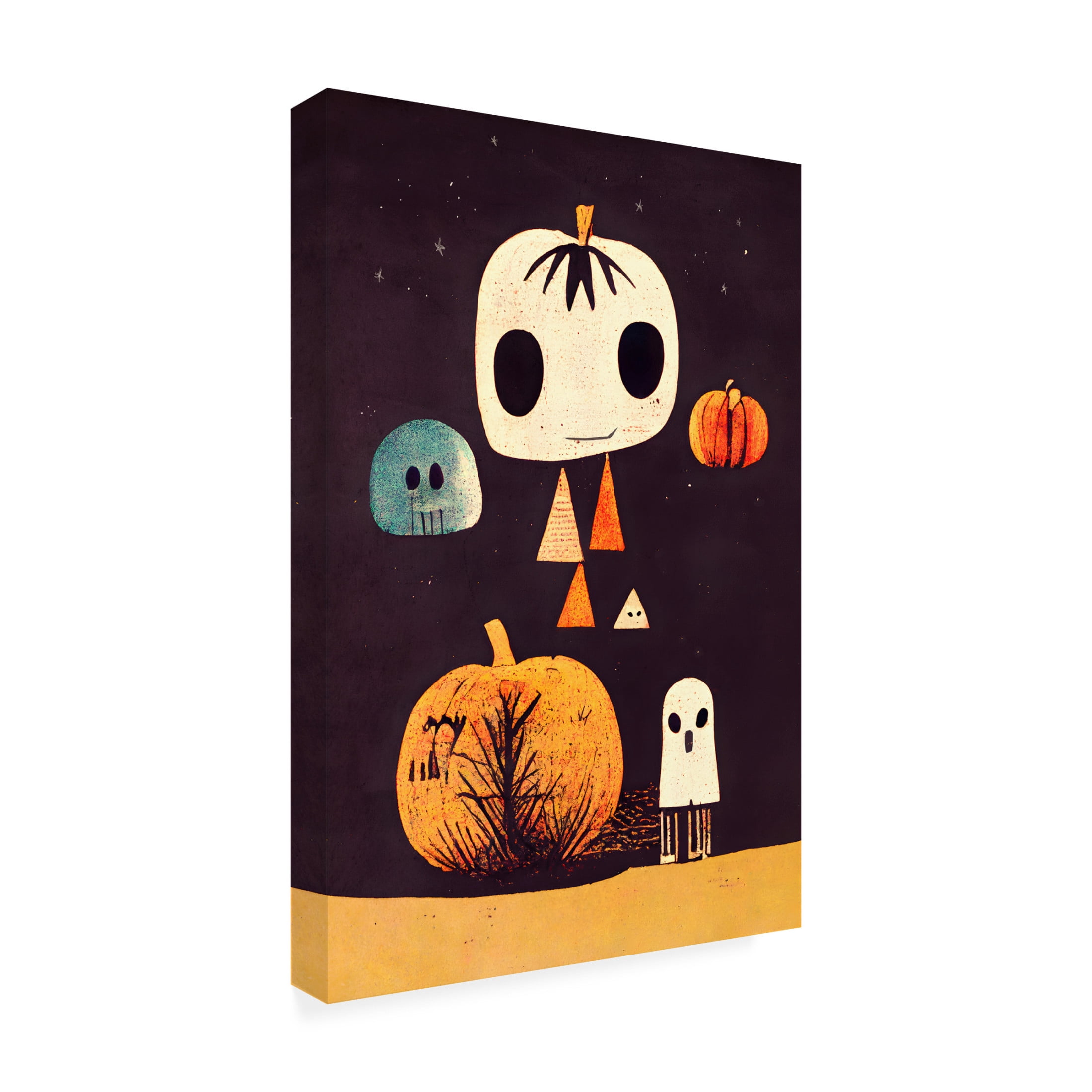 Canvas Wall Art - Treechild 'Boo!' Wall Art for Living Room, Bedroom, or Office D?cor by Trademark Fine Art - 22 x 32 Inches