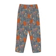 thumbnail image 5 of Naloa Floral Squirrel Print Women’s Ultra-Soft Comfy Pajama Lounge Pants with Pockets & Drawstring, 5 of 8