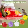 thumbnail image 4 of Flowers Shape Hummingbird Feeder Plastic Replacement Handhold Seed Feeding Hummingbird Ports Port Bird Drinker Creative, 4 of 9