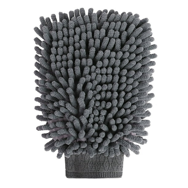 Guantes de microfibra para limpieza del hogar y lavado de autos, lavado rápido, pulido y acabados impecables, limpieza total del auto, sin rayones, uso húmedo o seco - Guantes de microfibra para quita