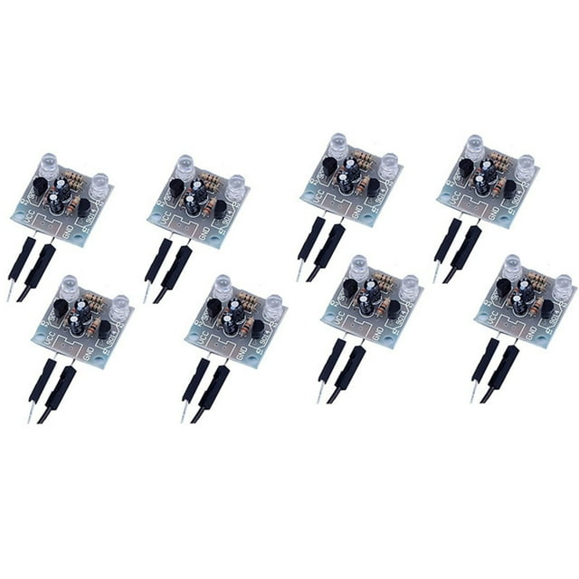 8-Piece Set 5mm LED Flash DIY Kit Electronic Starter Kit PCB Circuit Welding Skills Learning Training Kit
