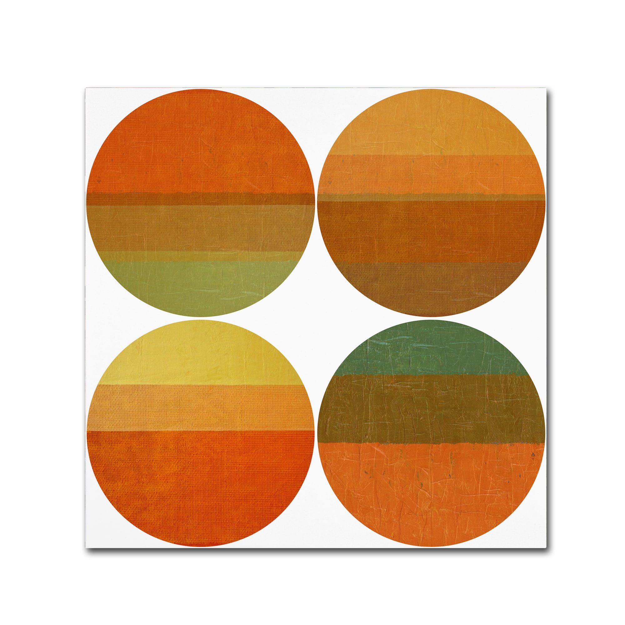 Trademark Fine Art "Four Suns" Canvas Art by Michelle Calkins