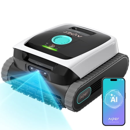 Aiper Scuba N3 Automatic Pool Cleaner, Robotic Pool Cleaner with AI Camera, MicroMesh Ultra-Fine Filter & App Control