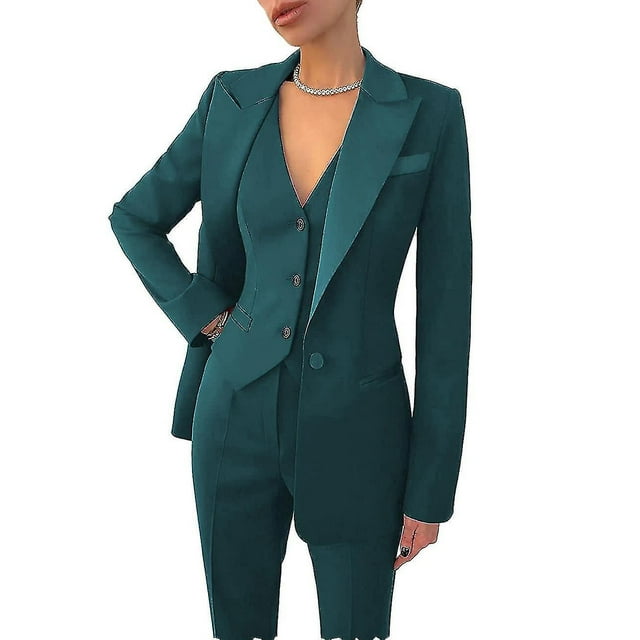 Womens Suit 3-piece Business Formal Work-d