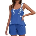 thumbnail image 2 of Camisola Tops para las Mujeres Cuello en V sin Mangas con Pantalones de Bolsillo, Pantalones de Mujer Casual para Primavera Verano, 2 of 7