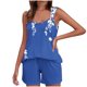 thumbnail image 2 of Camisola Tops para las Mujeres Cuello en V sin Mangas con Pantalones de Bolsillo, Pantalones de Mujer Casual para Primavera Verano, 2 of 7