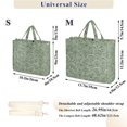 thumbnail image 2 of FORMRS Womens Corduroy Tote Bag Crossbody Shoulder Handbag with Pocket, Retro Green Abstract, 2 of 7