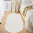 thumbnail image 5 of YEERSWAG 2.6x5.3ft Oval Fluffy Area Rugs for Bedroom Living Room Soft Shaggy Rug Machine Washable Non-slip, 5 of 9