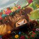 thumbnail image 5 of Funda Nórdica Flores de Colores Funda Nórdica King Cow Blossom Juegos de Cama, 5 of 5