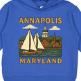 thumbnail image 3 of Inktastic Annapolis Maryland Scenic Sailboat Illustration Toddler Hoodie, 3 of 4