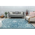 thumbnail image 5 of Harper HY50N Mozart Blue Abstract Vintage Blue Area Rug, 2'6" x 4', 5 of 5