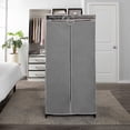 thumbnail image 7 of Simplify 36" Wide Portable Storage Closet in Grey, 63" x 36" x 19", 7 of 7