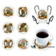 thumbnail image 1 of (BD009) Juego Posavasos Diamantes DIY (posavasos Acrílico + Almohadilla Corcho + Estante Almacenamiento 6 Piezas) Botas Cuero Chelsea, 1 of 8