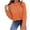 Orange, variant on LYXSSBYX Womens Sweaters Clearance Women's Fashion Autumn and Winter Casual Button Round Neck Long Sleeve Solid Color Sweater Tops Blouse