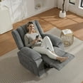 thumbnail image 2 of Soonbuy Oversized Recliner Chair for Adults with Vibration Massage and Lumbar Heating,360° Swivel Rock Recliner Chairs Single Sofa for Living Room, 2 of 9