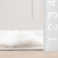 thumbnail image 2 of nuLOOM Jeni SuperiorWash Solid Faux Rabbit Machine Washable Area Rug, 2' 6" x 6', Runner, Jeni Off-white, 2 of 10
