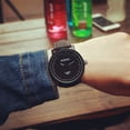 thumbnail image 3 of Teissuly Fashion Watch Steel Case Men women Leather Quartz analog wrist Watch, 3 of 4