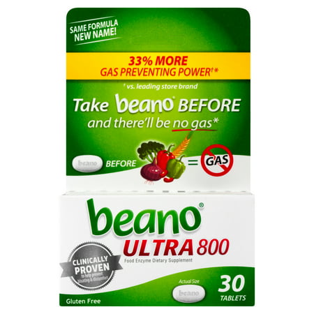 beano Ultra 800 Gas Prevention, Bloating Relief, 30