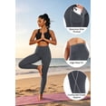 thumbnail image 6 of NELEUS Womens High Waist Running Workout Yoga Leggings with Side Pocket,Black+Gray,US Size S, 6 of 12