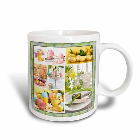 

3dRose Colorful Easter Collage - Ceramic Mug 15-ounce