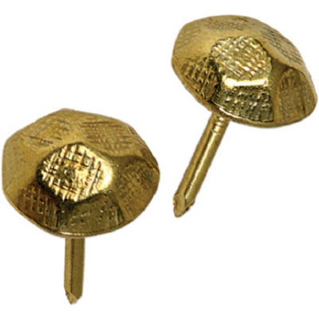 Muebles Nail Hillman de latón chapado en latón, 12,4 cm L (paquete de 6)