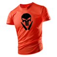 thumbnail image 1 of Camiseta holgada y transpirable para hombre, Top deportivo informal de gran tamaño para correr, Fitness, estampado de Calavera, ropa de calle de Hip-Hop, 4XL, 1 of 4