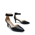 thumbnail image 3 of BURUDANI Kitten Heel Low Heel for Women Closed Pointed Toe Pumps Wedding Party Sexy Dress Shoes, 3 of 7