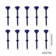 thumbnail image 3 of Pack de 10 clavos no limitantes de vidrio de golf – Soporte de plástico para tees de golf, PE de baja resistencia, diseño curvo duradero, soporte estable para la bola, surtido multicolor, 3 of 6