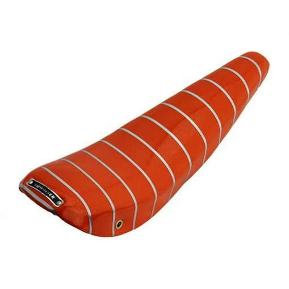20" Banana Saddle Sparkle/Orange with Silver Stripes.bicycle part, lowrider bike seat, lowrider bicycle seat, chopper bike seat