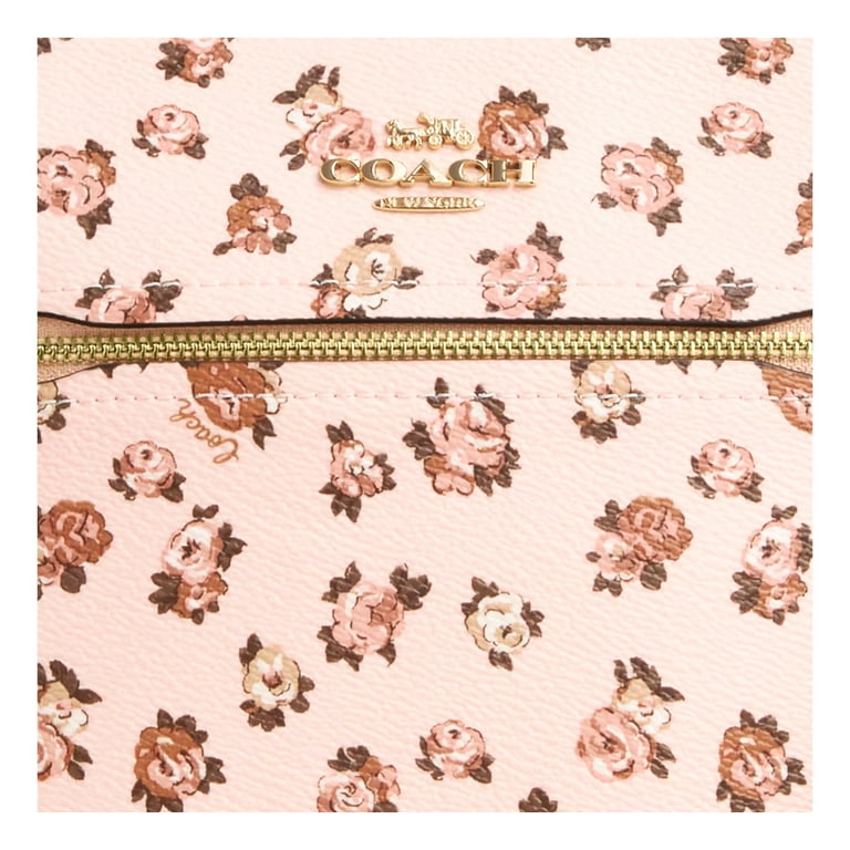 レ*ン様 coach ショルダーバック Coach Women's Mini Rowan Top Zip File Crossbody Bag with Rose