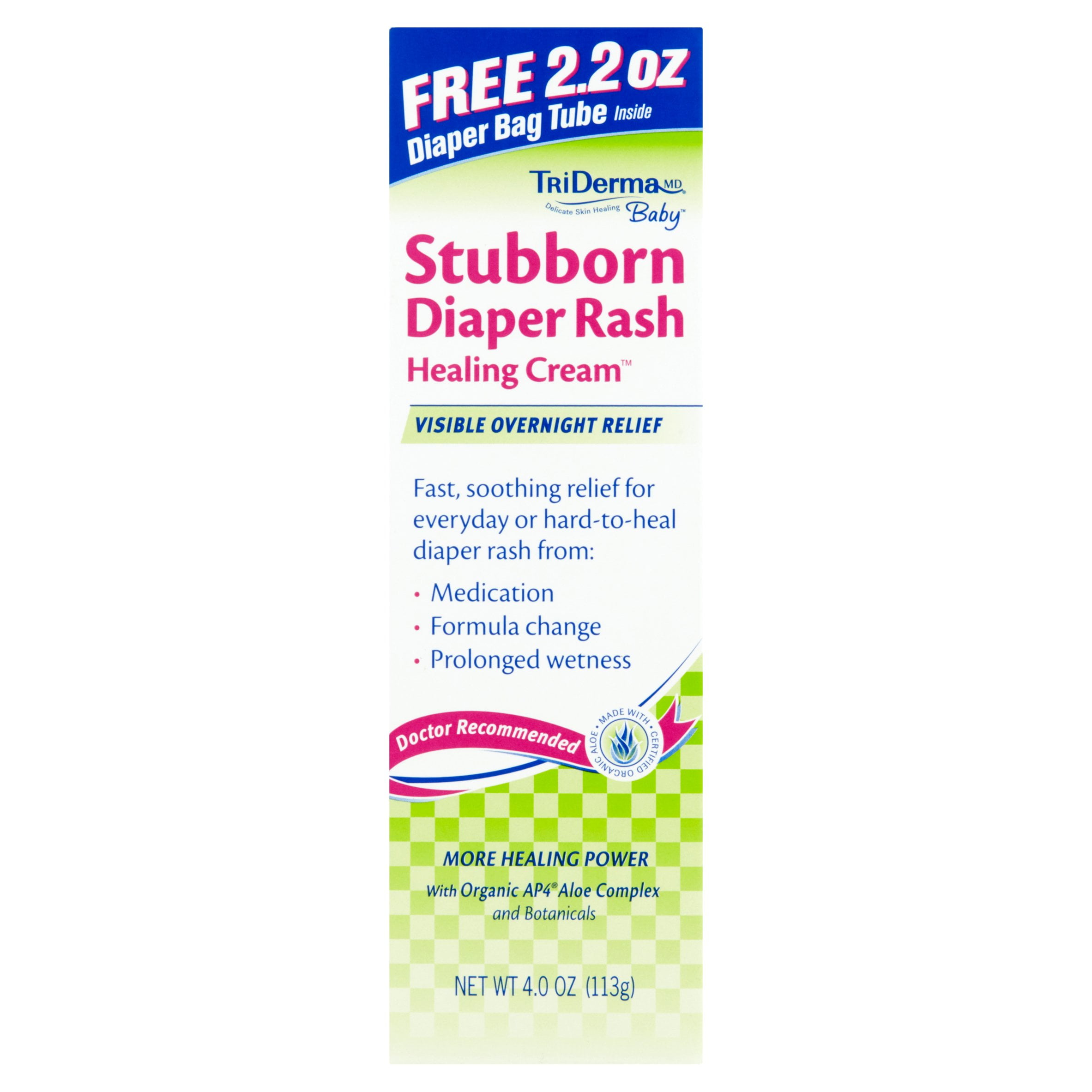 TriDerma MD Baby Stubborn Diaper Rash Healing Cream, 4.0 oz Walmart