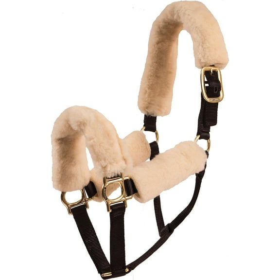 Mustang Fleece Halter Cover Set, Natural