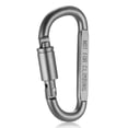 thumbnail image 2 of TOMSHOO 9 Pack Aluminum Alloy D-ring Locking Carabiner Clip Set, 2 of 8
