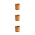 thumbnail image 4 of Maceta con borde de pétalo Cateissary para plantas Naranja gris Type1 NO1, 4 of 6