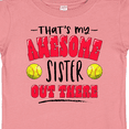 thumbnail image 4 of Inktastic That's My Awesome Sister out There with Softballs Boys or Girls Baby T-Shirt, 4 of 5