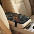 thumbnail image 4 of Xixirimido Car Seat Covers Front Seats Only with Belt Covers Armrest Box Cover 5Pcs Set for SUV Sedan Van Truck PU Leather Seat Protector Automotive Accessories, Leopard Cheetah Underbrush, 4 of 8