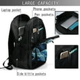 thumbnail image 6 of Wukai Ocean Turtle Travel Laptop Backpack: Business Water-Resistant Bag with USB Charging Port, Ideal College Backpack for Men & Women, 6 of 6