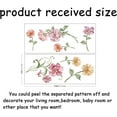 thumbnail image 2 of Pegatinas de pared con diseño floral de acuarela, calcomanías de pared de rosas, pegatinas de vinilo con flores rosas, despegar y pegar, decoración artística DIY, 2 of 8