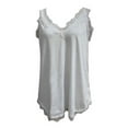 thumbnail image 5 of Sinhoon Women Tank Tops Casual Summer V Neck Lace Camisole Solid Color Sleeveless Shirts Loose Fit Blouse Vest Spring Tops, 5 of 7