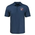 thumbnail image 2 of Men's-Cutter & Buck  Navy FC Dallas Big & Tall Pike Eco Shadow Check Print Recycled Polo, 2 of 3
