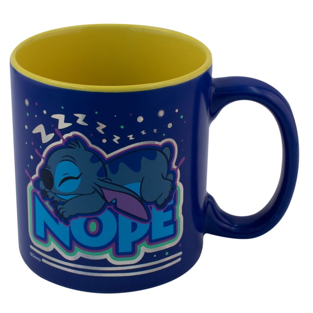 Taza Metalizada para Café Disney Stitch 591 ml