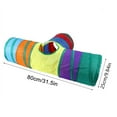 thumbnail image 4 of Túnel plegable para gatos, túnel para gatos de 3 vías, túnel para gatos con pelota de juego, túnel para gatos de diseño exquisito, 4 of 6