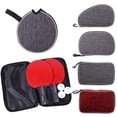 thumbnail image 2 of Grey Sport Supplies Professional Ping Pong Paddles Case Table Tennis Rackets Bag With Belt Capacity Single Paddle 2, 2 of 6